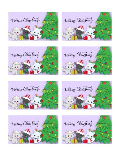 Free Printable Christmas Gift Tags PDF - Templates for holiday greeting cards and Christmas gift tags #cutefreebiesforyou - SEE PREVIOUS POST TO DOWNLOAD MORE CHRISTMAS GIFT TAGS