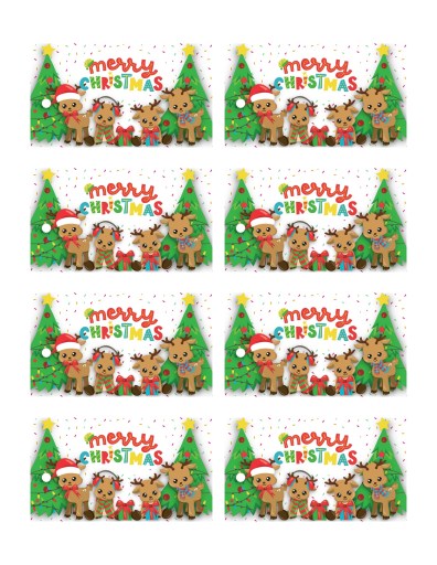 Free Printable Christmas Gift Tags PDF - Templates for holiday greeting cards and Christmas gift tags #cutefreebiesforyou - SEE PREVIOUS POST TO DOWNLOAD MORE CHRISTMAS GIFT TAGS