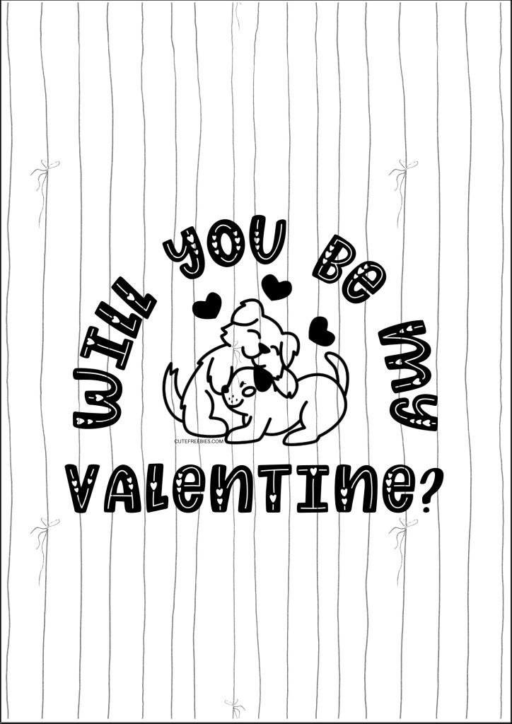 Cute dogs valentine cards #cutefreebiesforyou #valentinesday - SEE PREVIOUS POST TO DOWNLOAD MORE VALENTINE CARDS