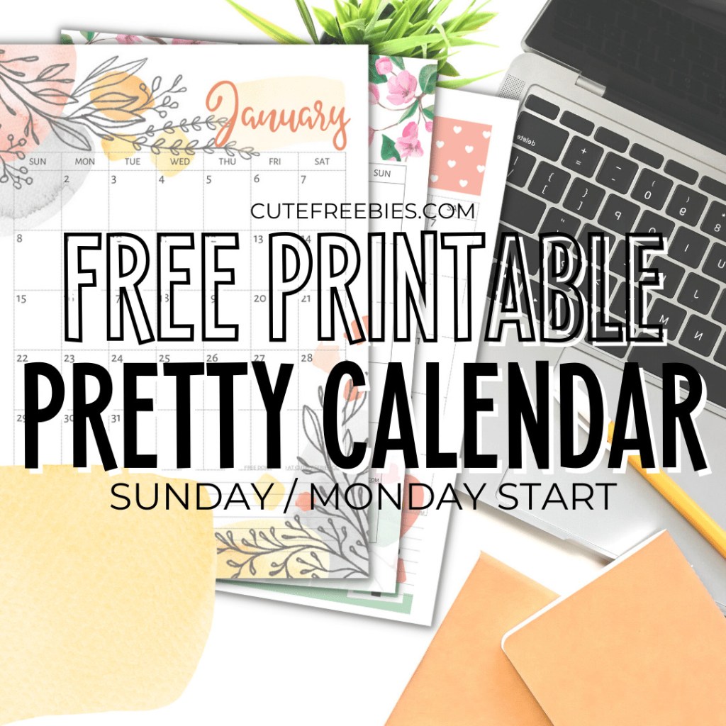 Free Printable 2025 Calendar Pretty Planner Template - 12 monthly planner with beautiful design. #cutefreebiesforyou #freeprintable
