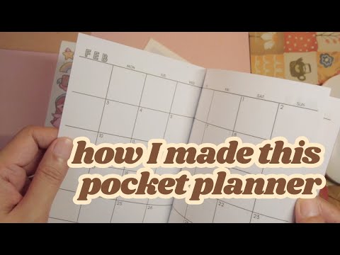 How to make a 2025 pocket planner booklet | PRINTABLE GIFT IDEAS