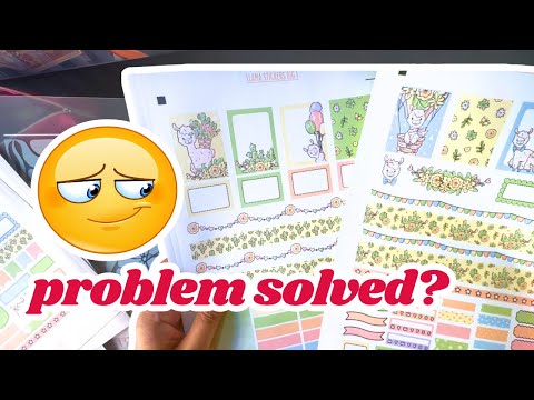 Fixed an issue when printing my stickers and planner pages #planwithme #plannerstickers #journaling