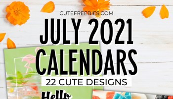 Free Printable JULY 2021 Calendar - Get your free download now! #cutefreebiesforyou #freeprintable