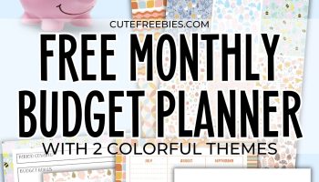 Free Printable 2025 Budget Planner - best monthly budget planner template #cutefreebiesforyou #freeprintable #budgetplanner