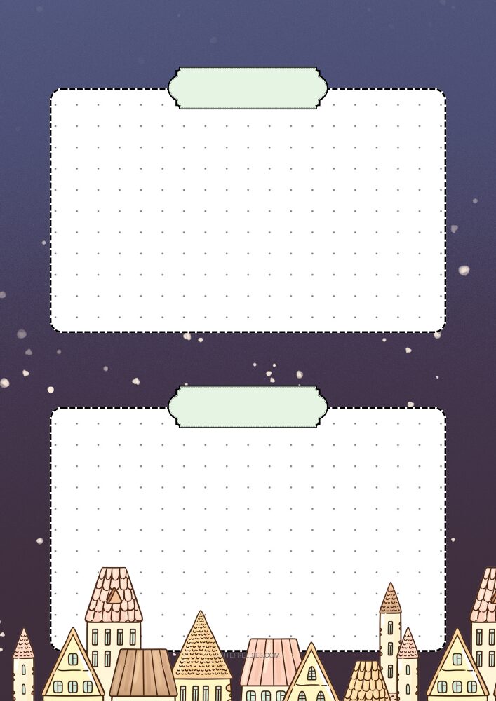 Free printable monthly dashboard currently page PDF template with night theme