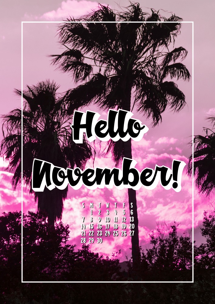NOVEMBER 2021 Bullet Journal Calendar using Canva Pro #cutefreebiesforyou #freeprintable #planneraddict #canva