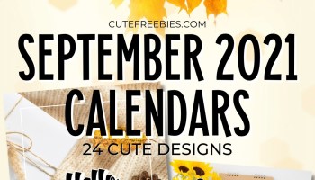 Free Printable SEPTEMBER 2021 Calendar - Get your free download now! #cutefreebiesforyou #freeprintable