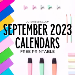SEPTEMBER 2023 CALENDAR FREE PRINTABLE