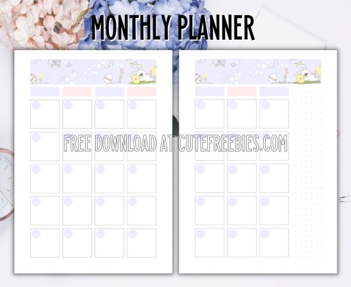 Free printable monthly planner template pdf #cutefreebiesforyou #freeprintable SEE PREVIOUS POST TO DOWNLOAD THE PDF FILE