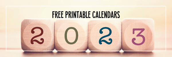 2023 Calendar Free Printable PDF - downloadable monthly calendar for 2023 #cutefreebiesforyou #freeprintable #2023