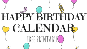 FREE Happy Birthday Calendar And Poster Announcement For Your Classroom Or Workplace! Happy Birthday images in your free 2019 calendar to celebrate this special day. #freeprintable #happybirthday