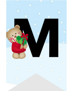 FREE Merry Christmas Flag Letters For Christmas Banners! Choose from 3 super cute designs, also with Happy Holidays Flag Letters. #merrychristmas
