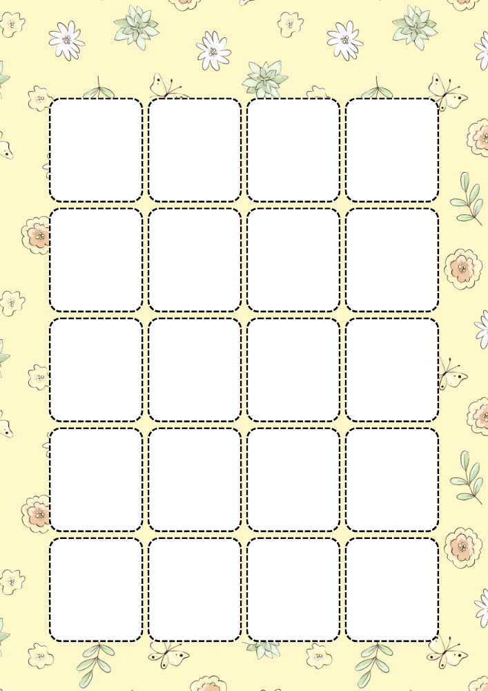 Free printable monthly bullet journal - monthly planner template PDF with cute llama floral yellow theme #cutefreebiesforyou #printableplanner #freeprintable #bulletjournal #llama