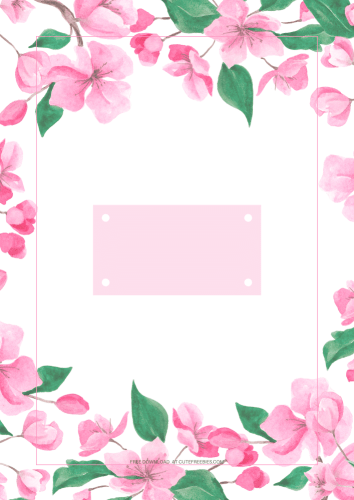 Free Printable Cherry Blossoms Binder Divider / Planner Cover - Sakura downloadable printable PDF, printable planner, bullet journal printables #freeprintable #cutefreebiesforyou #bulletjournal #planneraddict