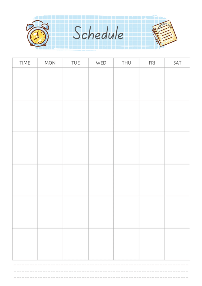 Free Printable Class Schedule - plus more planner pages for your school binder --- SEE PREVIOUS POST TO GET THE COMPLETE PLANNER
