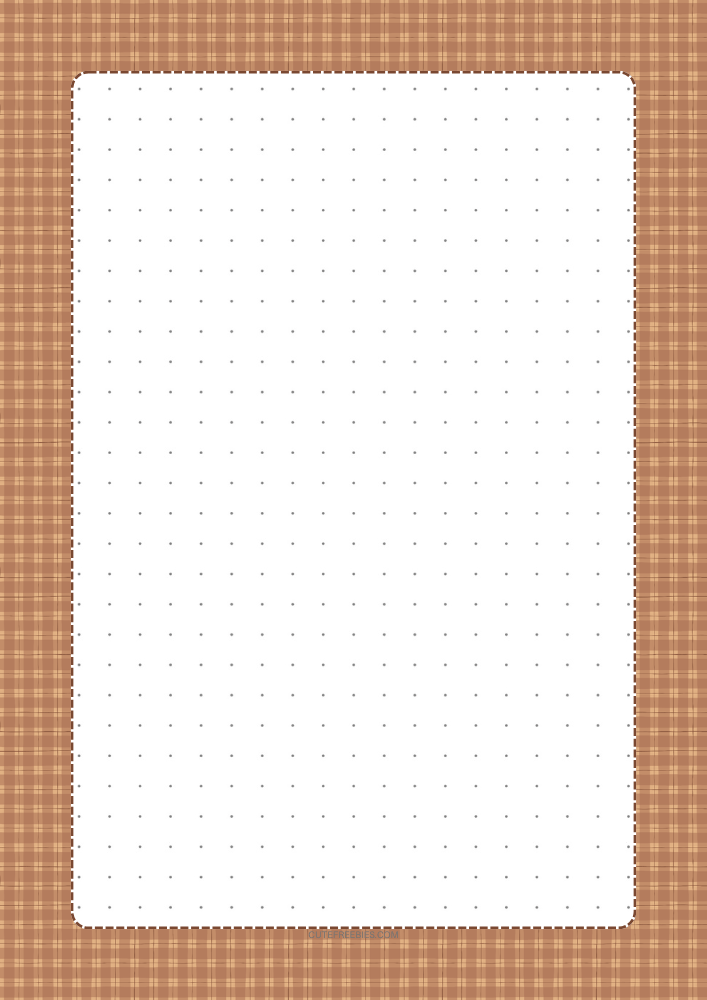 Free printable dot grid journal PDF template with fall theme