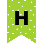 Green Happy Birthday Banners / Buntings - Free Printable! Cute happy birthday decorations for your kids party. Grab your free party banners now! #freeprintable #partyideas #happybirthday