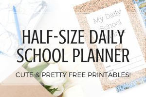 School planner free printable