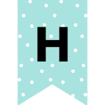 Mint Green Happy Birthday Banners / Buntings - Free Printable! Cute happy birthday decorations for your kids party. Grab your free party banners now! #freeprintable #partyideas #happybirthday