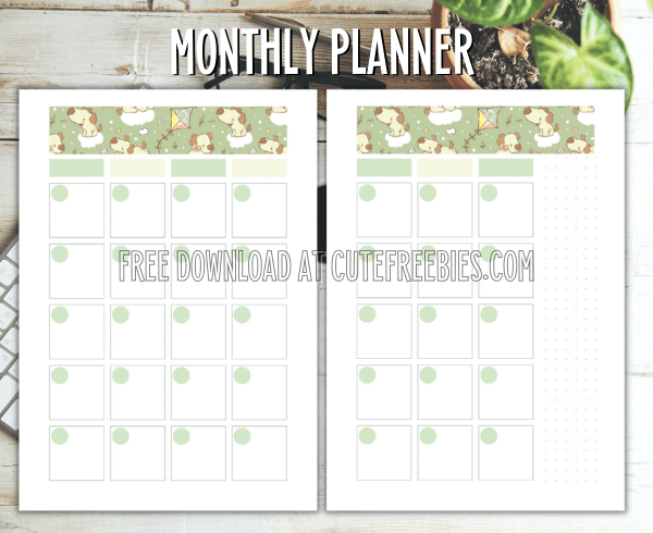 Free printable monthly planner template pdf #cutefreebiesforyou #freeprintable SEE PREVIOUS POST TO DOWNLOAD THE PDF FILE