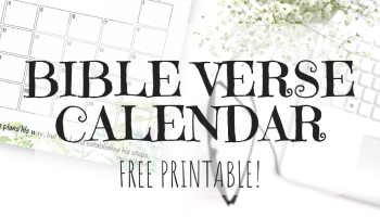 Get your free printable 2018 Bible verse calendar or scripture calendar here! Use this monthly calendar with bible verses as a monthly planner printable.