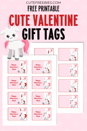 Free Printable Valentines Day Gift Tags - Cute valentine tags and blank gift tags. Get your free pdf download now! #cutefreebiesforyou #freeprintable #diygift #valentinesday